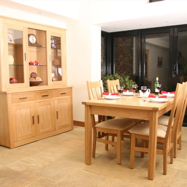Corby solid on sale wood dining chair